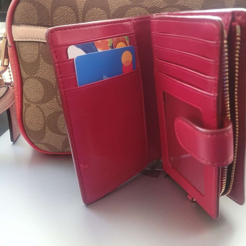 Jes crossbody coach purse with matching wallet